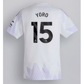 Pánské fotbalový oblečení Manchester United Leny Yoro #15 Venkovní košile 2025-26 Krátkým Rukávem